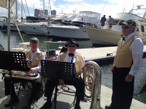 The mighty brass line!