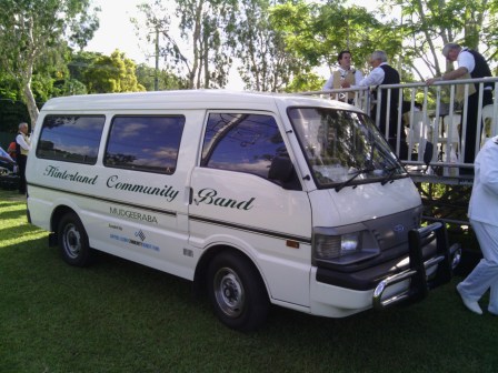 Hinterland Band Van at Mudgeeraba ANZAC Day Sunset Service (2013)