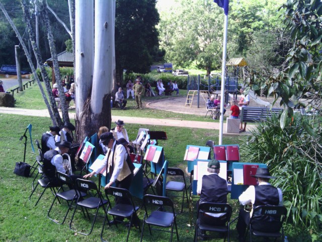 Hinterland Band at Springbrook ANZAC Day Service (2013)