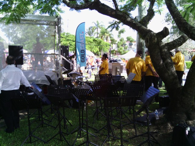 The Hinterland Community Band at the Mudgeeraba Street Party (2013)